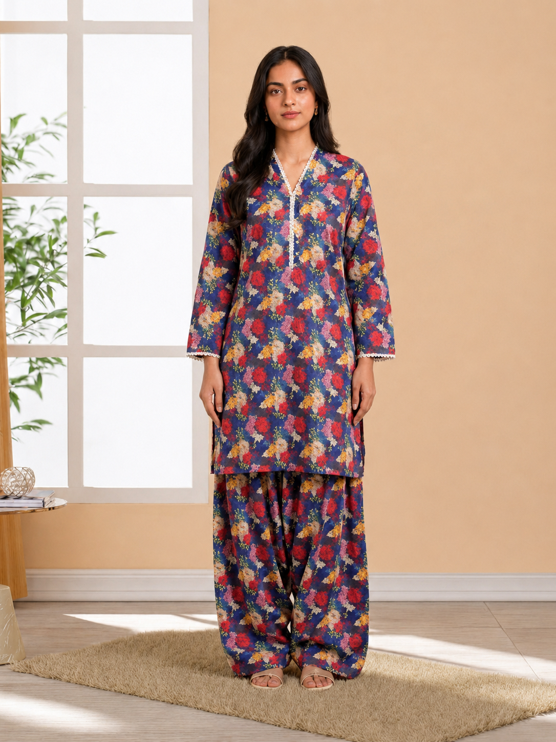 chandni floral co ord set – elegant eid wear chandni floral co ord set – elegant eid wear