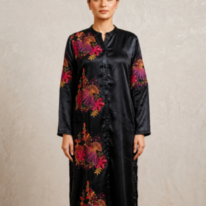 embroidered convertible shirt/gown