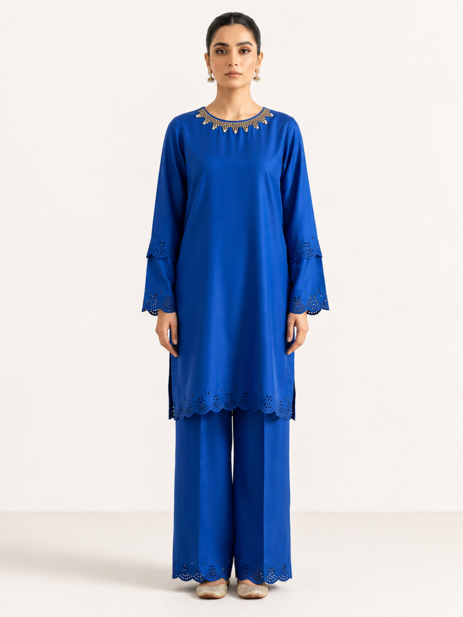 embroidered grip georgette co ord set embroidered grip georgette co ord set
